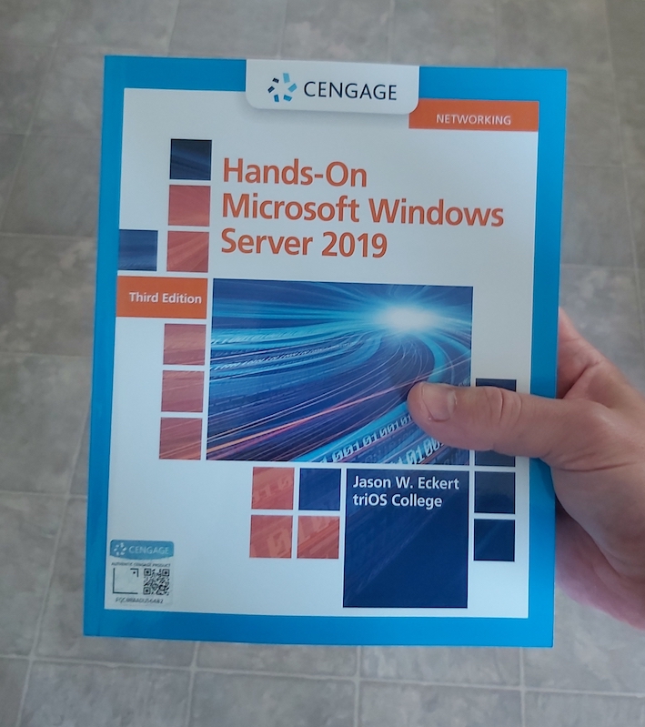 Cengage textbook for Windows Server 2019