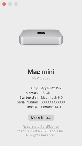 About this Mac