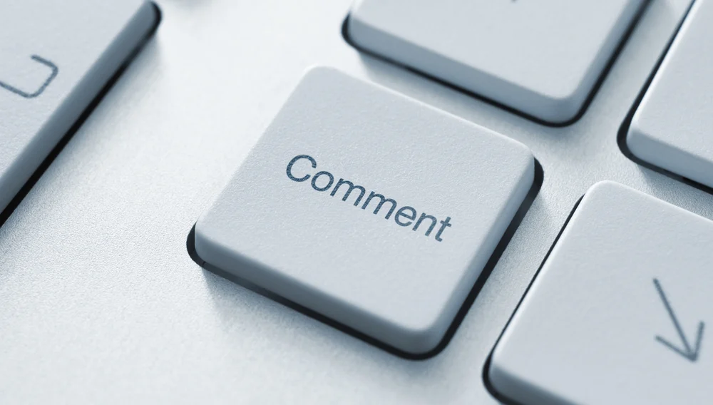 Comments button