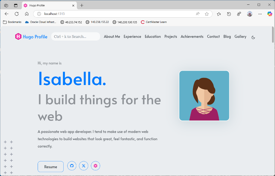 Sample Hugo Site