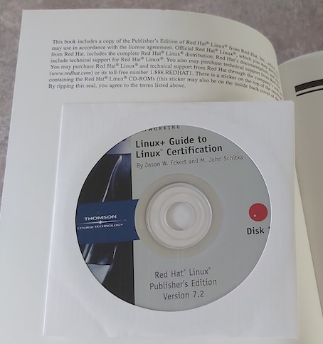Red Hat 7.2 CD-ROMs