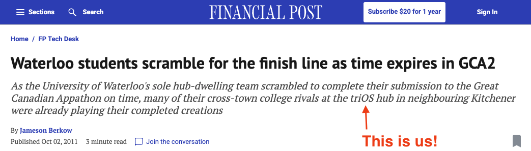 Financial Post Article